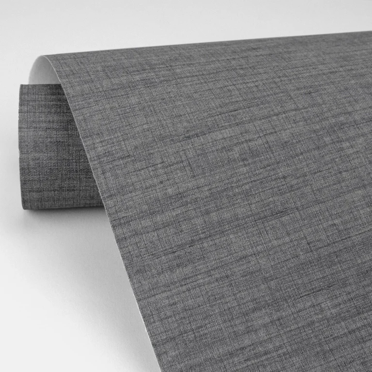 Essence Linen Texture Wallpaper - Dark Grey — Ảnh 4