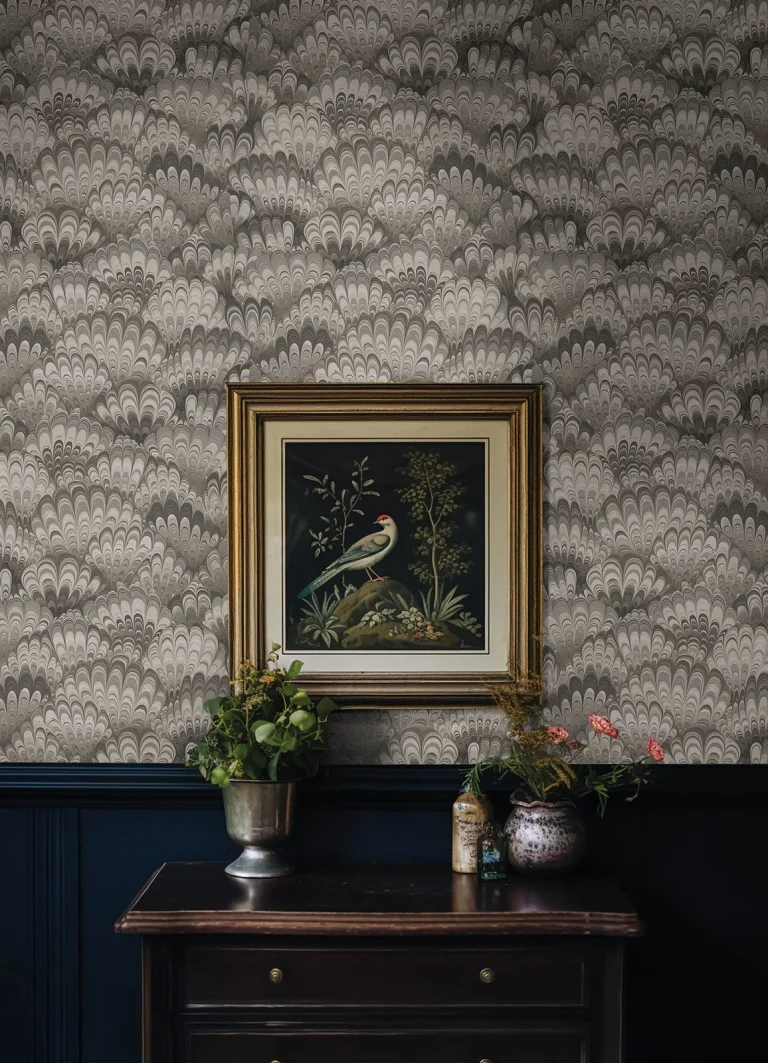 Octavia Marbled Ink Wallpaper - Neutral — Ảnh 5
