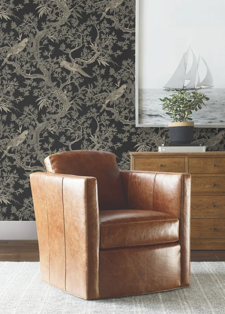 Ronald Redding Regal Ridge Trailing Tree Wallpaper - Black — Image 4