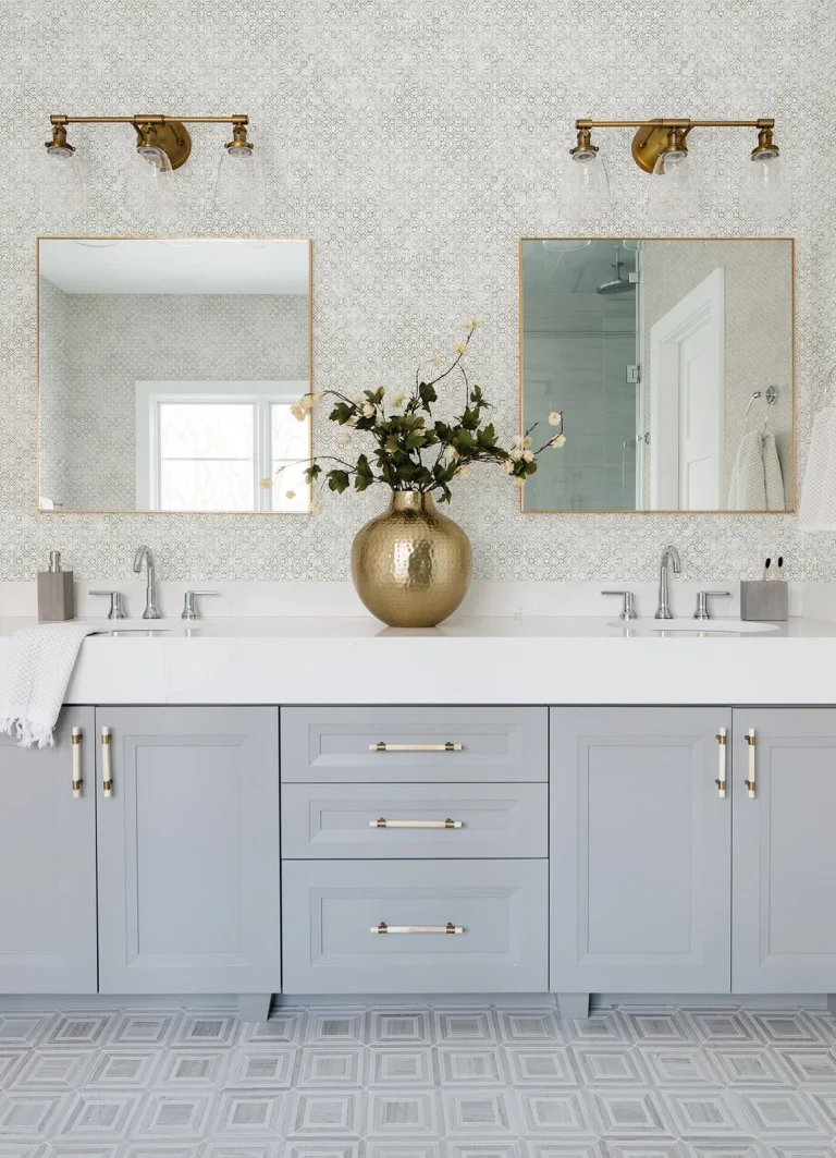 Khauta Floral Geometric Wallpaper - Silver — Ảnh 2