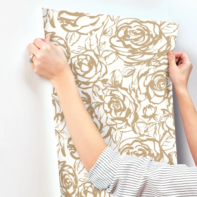 Nelda Rose Wallpaper - Gold — Ảnh 4