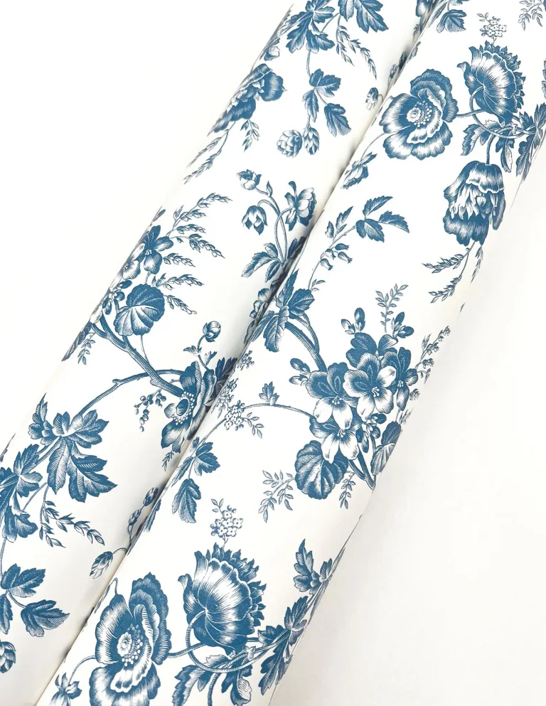 Anemone Toile Wallpaper - Navy — Ảnh 5