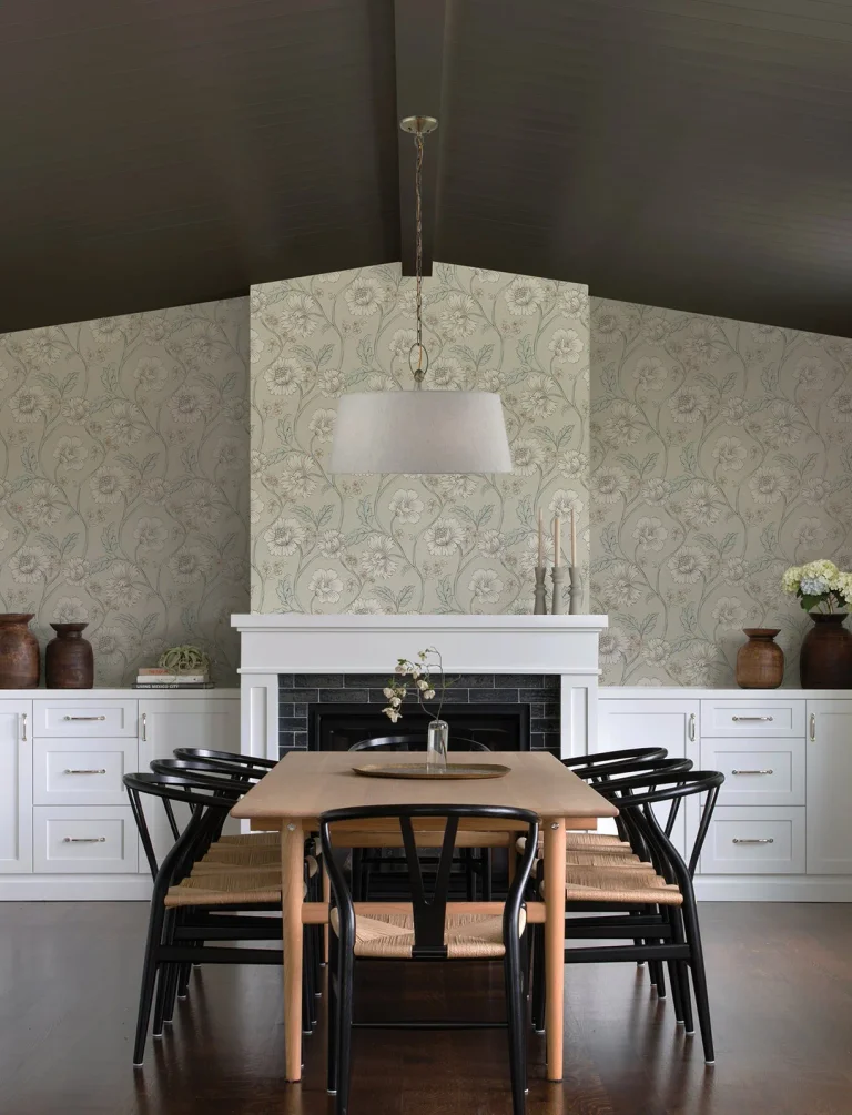 Chesapeake Hazel Floral Trail Wallpaper - Taupe — Ảnh 6