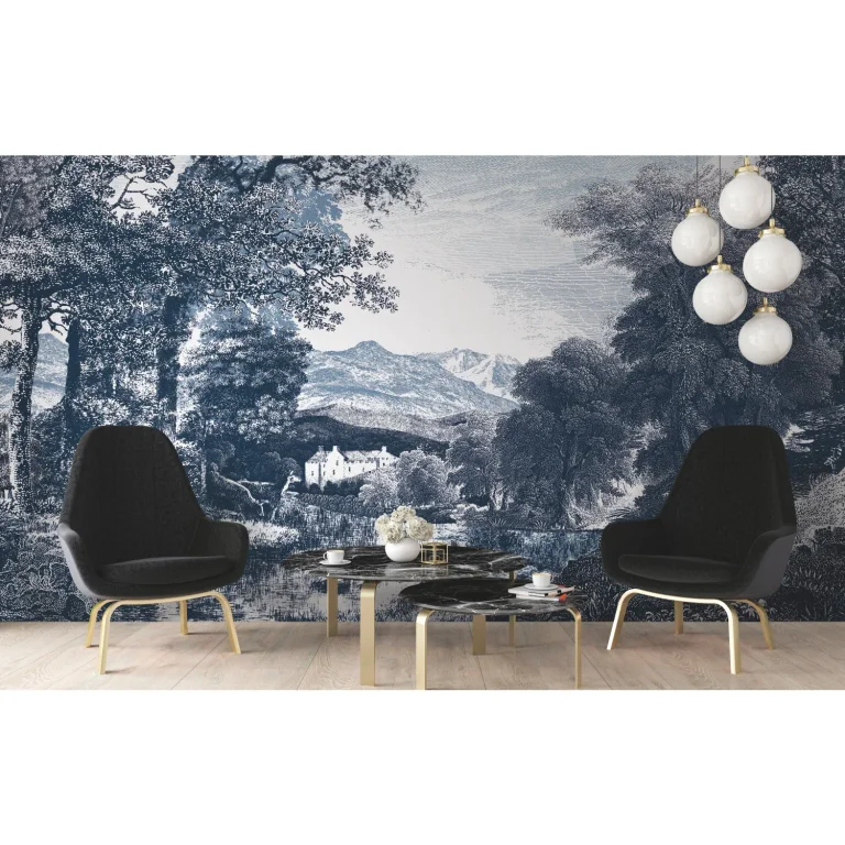 Provincial Scenic Wall Mural - Navy — Ảnh 3