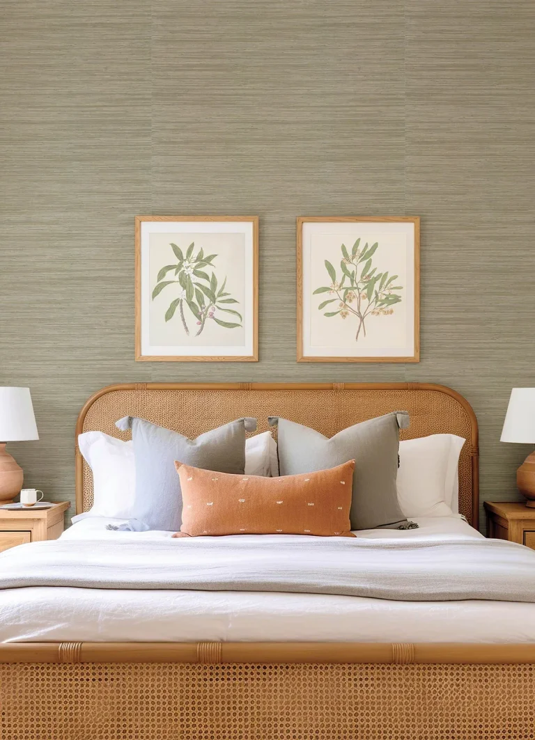 Reynier Hemp Wallpaper - Pewter — Ảnh 4