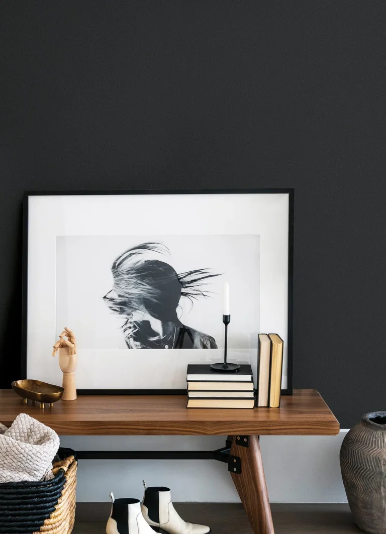 Jia Li Wool Wallpaper - Black — Ảnh 2