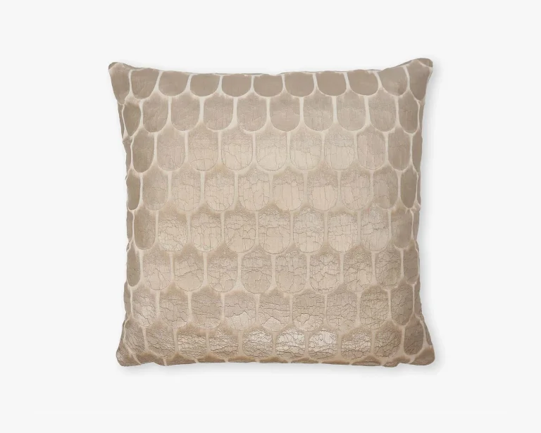 Ivory Cushion - Scales