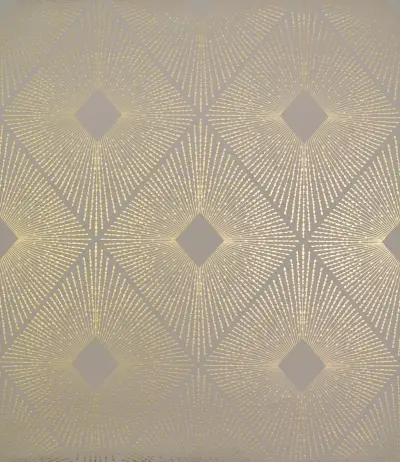 Harlowe Wallpaper - Khaki/Gold