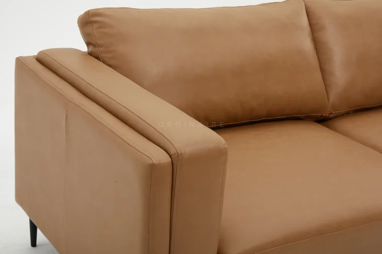 WALNUT BROWN SOFA — Image 4
