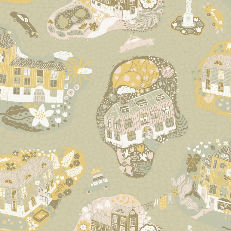 Staden Wallpaper - Mustard — Ảnh 2