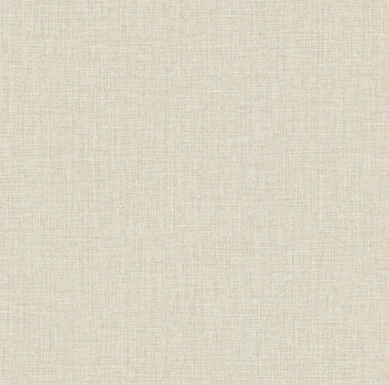 Egyptian Linen Faux Fabric Wallpaper - Cream