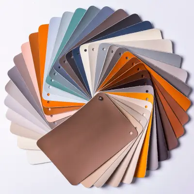 Da microfiber Roman Leather Sample Book QMROMAN