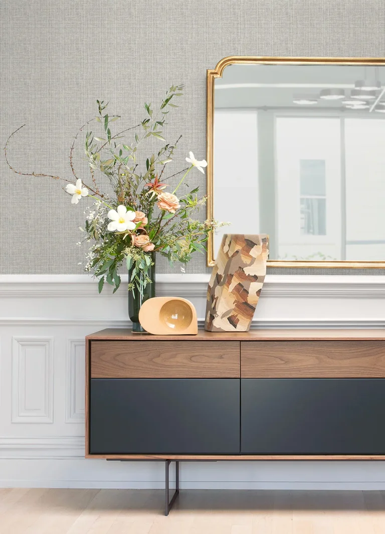 Kantera Fabric Texture Wallpaper - Light Grey — Ảnh 4