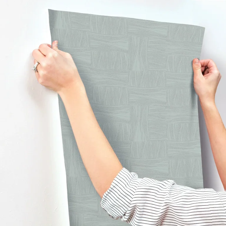 Wicker Dot Wallpaper - Slate Blue — Ảnh 9