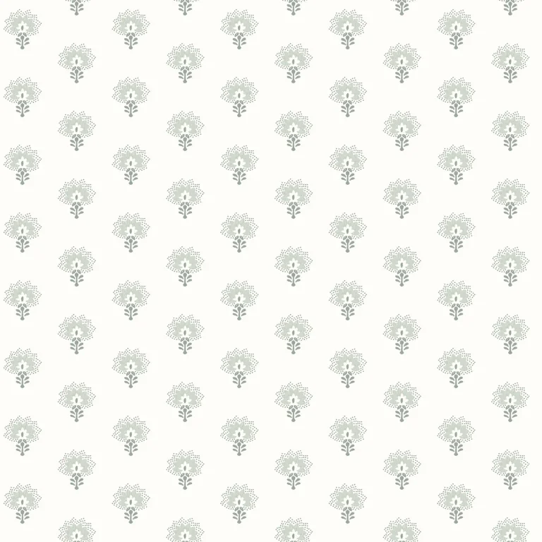 Chesapeake Hilda Floral Medallion Wallpaper - Aqua — Ảnh 5