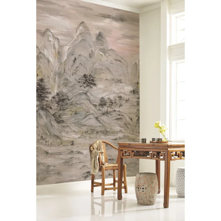 Ronald Redding Misty Mountain Wall Mural - Taupe — Ảnh 8