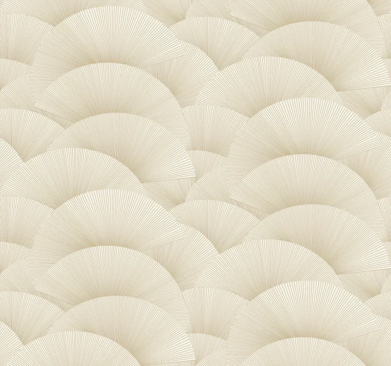 Ronald Redding Morning Shell Wallpaper - Cream & Gold — Ảnh 2