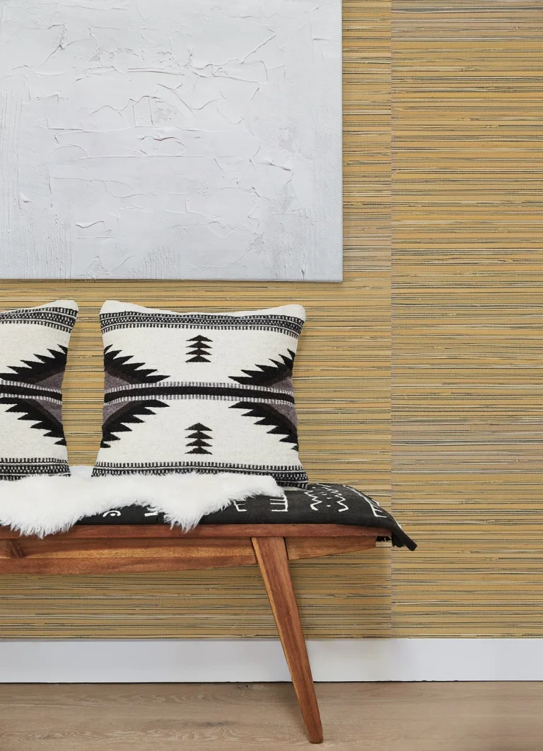 Ushi Grasscloth Wallpaper - Black — Ảnh 3