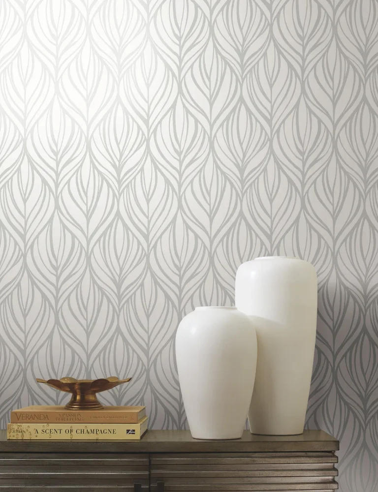 Candice Olson Palma Wallpaper - White/Silver — Ảnh 3