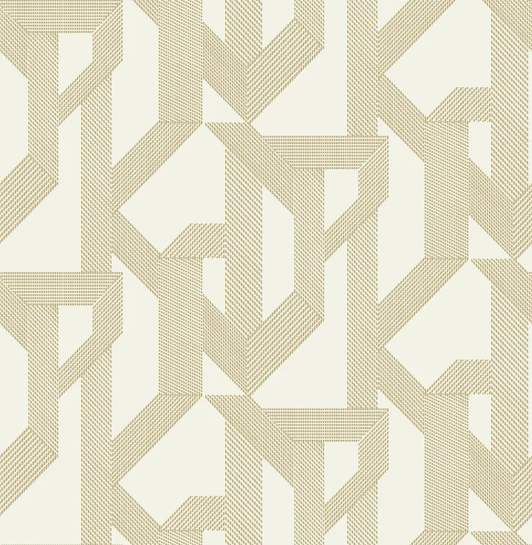 Franz Geometric Wallpaper - Gold — Ảnh 5