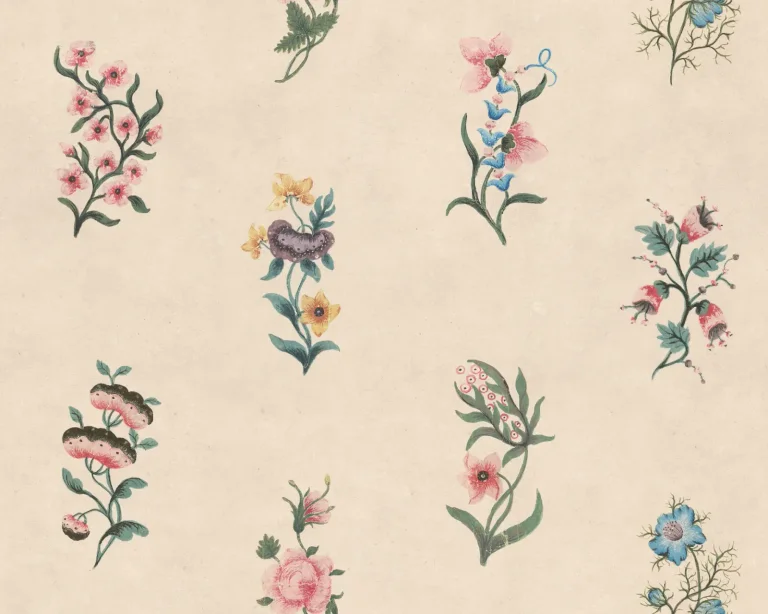 Victoria, Colorful – Hand-Painted Floral