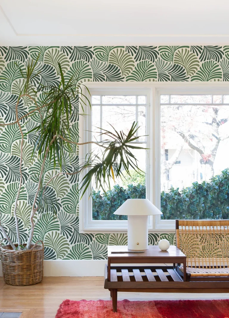 Trousdale Fanning Flora Wallpaper - Green — Image 3