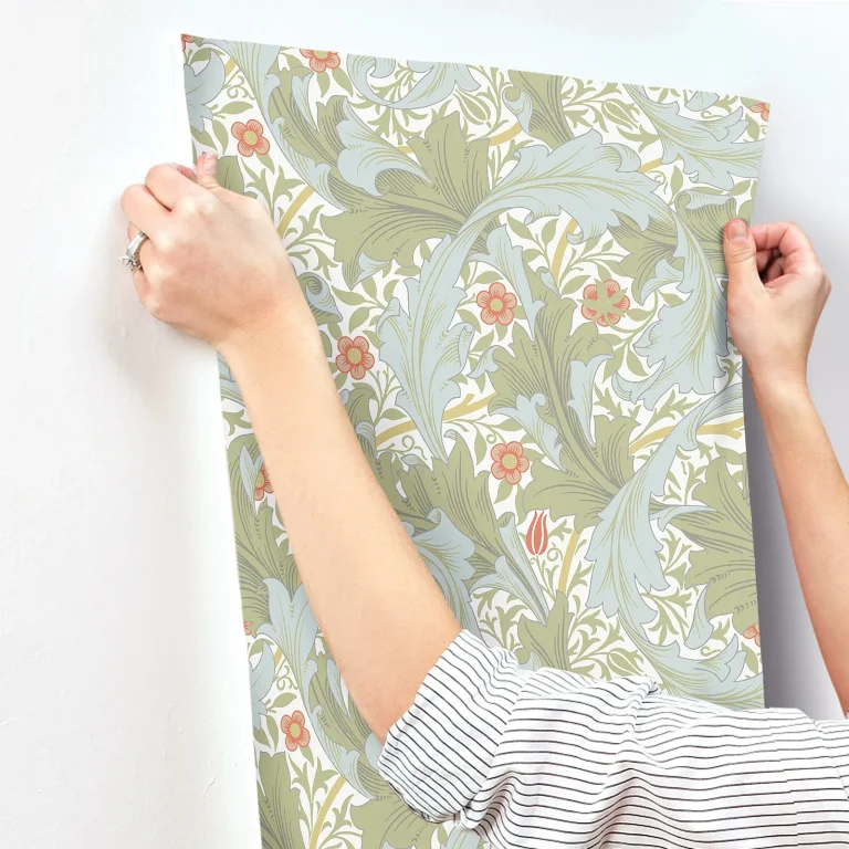 Granville Leafy Vine Wallpaper - Olive — Image 6