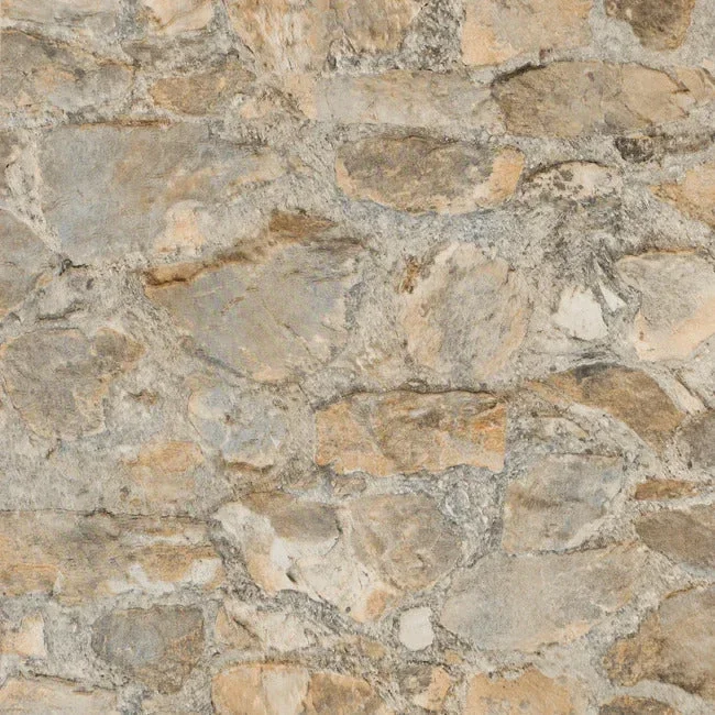 Field Stone Wallpaper - Tumbled Tan/Grey — Ảnh 4