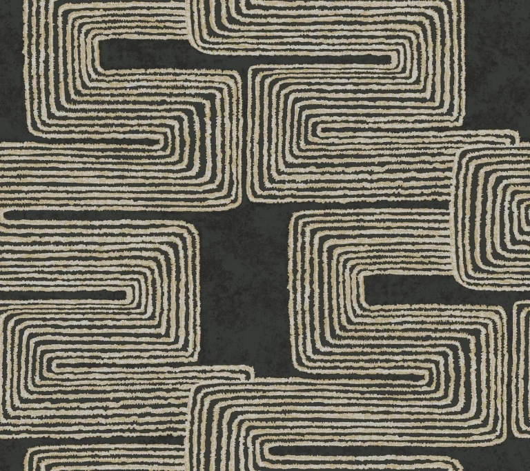 Zulu Thread Wallpaper - Black/Gold — Ảnh 2