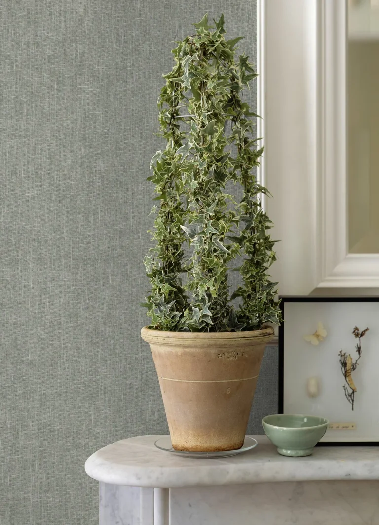Donmei Linen Wallpaper - Grey — Ảnh 3