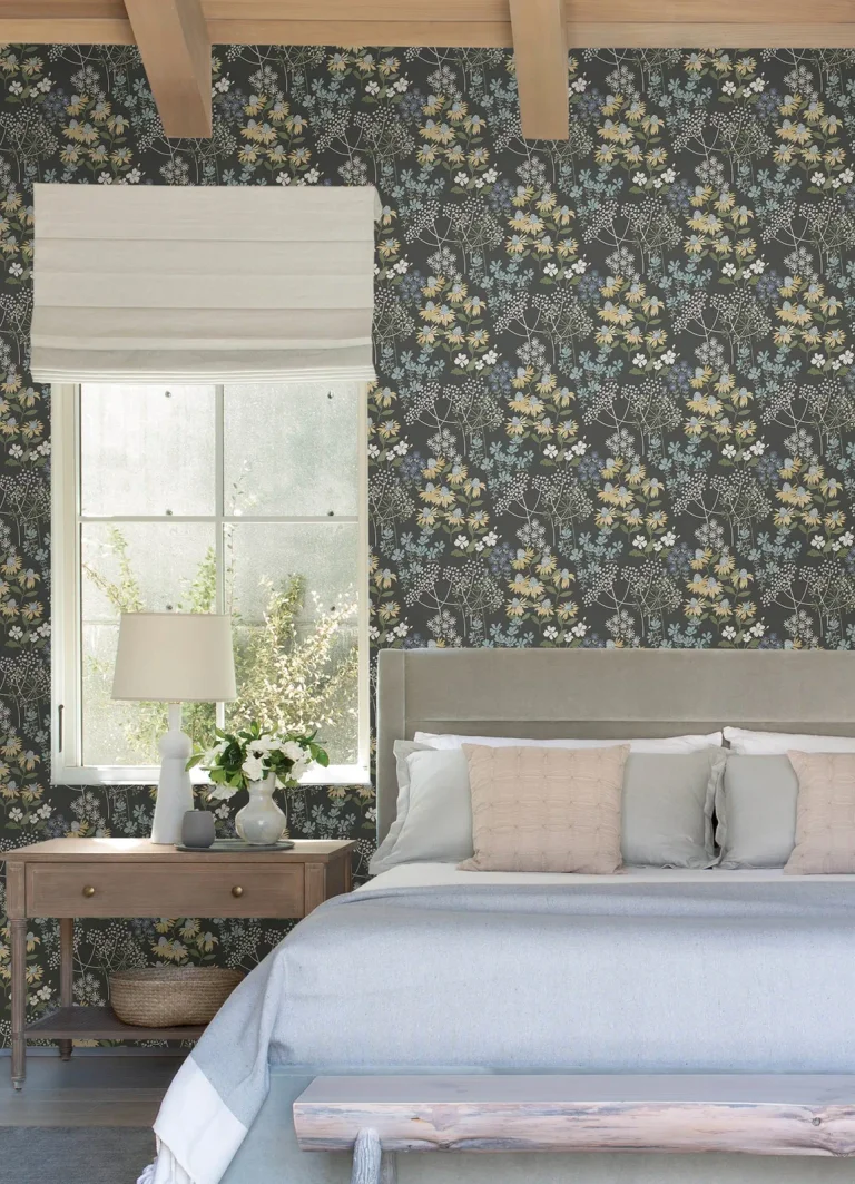 Cultivate Springtime Blooms Wallpaper - Grey — Image 4