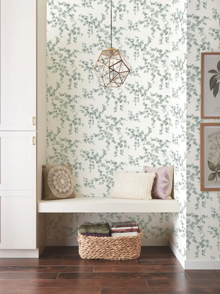 Creeping Fig Vine Wallpaper - Sage — Ảnh 3