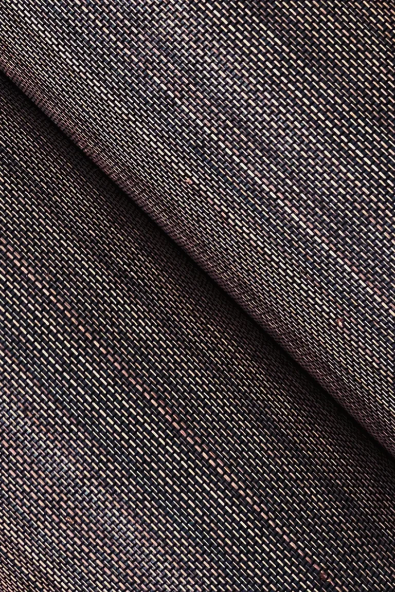 Ronald Redding Modern Abaca Wallpaper - Natural On Black — Ảnh 2