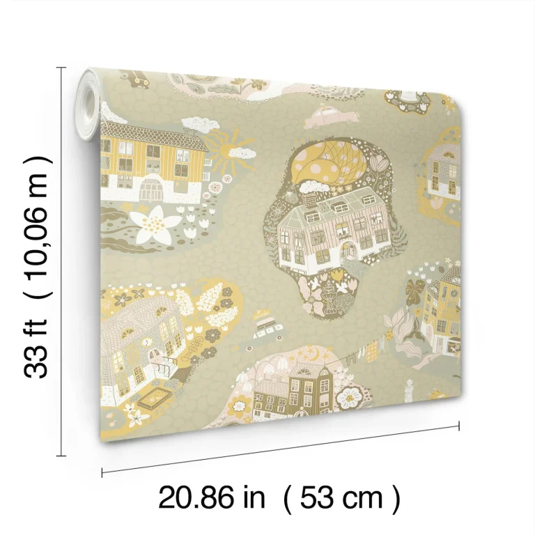 Staden Wallpaper - Mustard — Ảnh 4