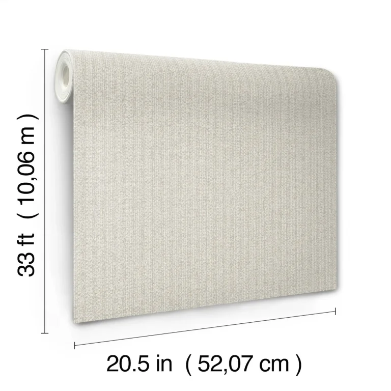 Lawndale Textured Pinstripe Wallpaper - Taupe — Ảnh 2