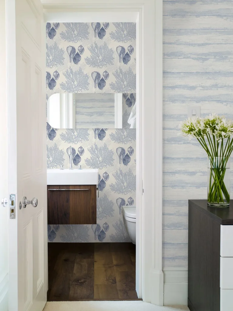 Nauset Seashell Shores Wallpaper - Blue — Ảnh 4