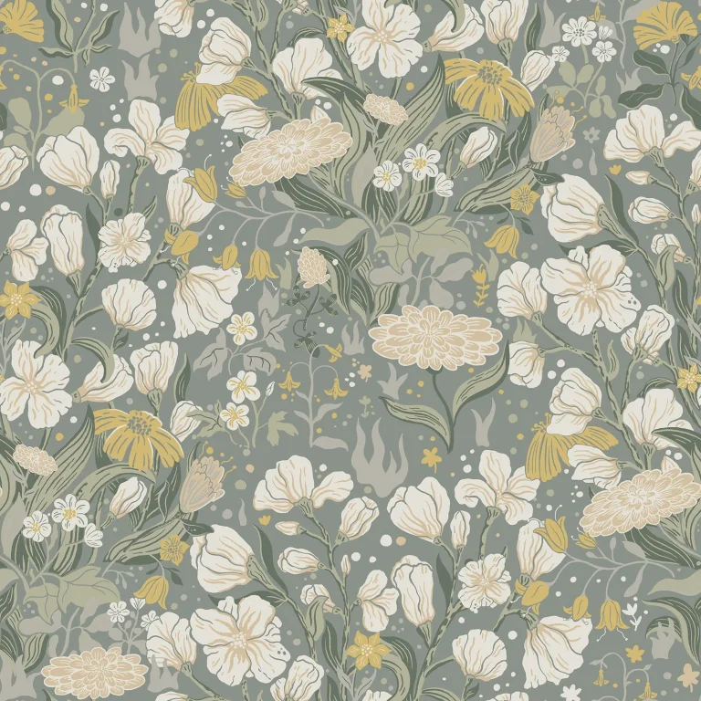 Hava Meadow Flowers Wallpaper - Moss — Ảnh 3