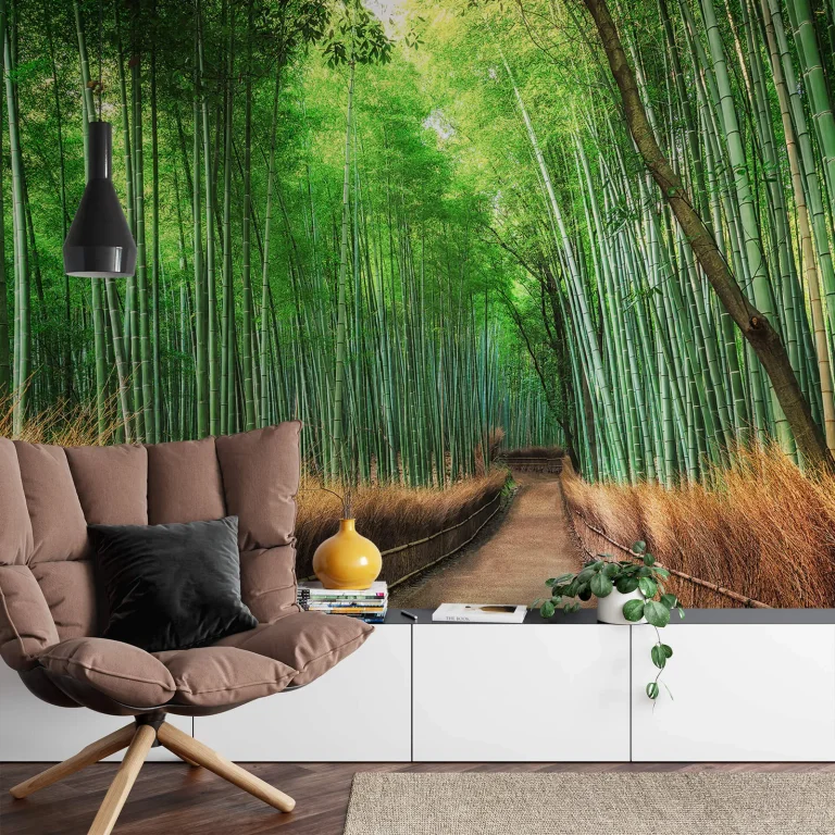 Bamboo Grove Kyoto - Wall Mural 5460 - 8 Panel - 384cm x 260cm — Ảnh 2