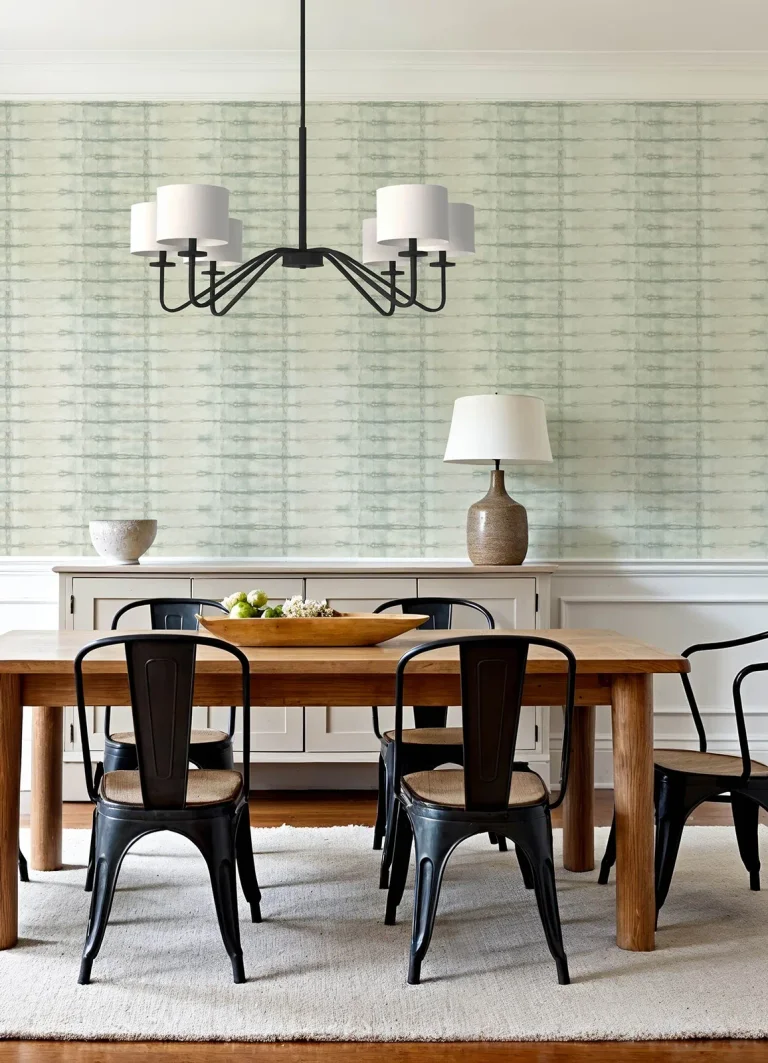 Modulus Geometric Stripe Wallpaper - Seafoam — Ảnh 3