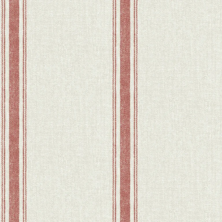 Chesapeake Linette Fabric Stripe Wallpaper - Sienna — Ảnh 3
