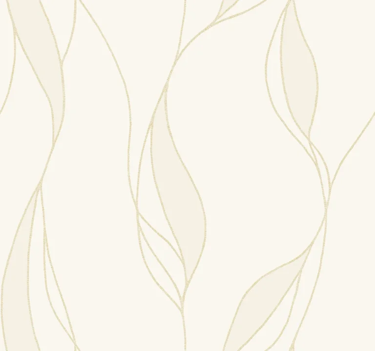 Ronald Redding Society Hill Abstract Leaf Wallpaper - White — Ảnh 4