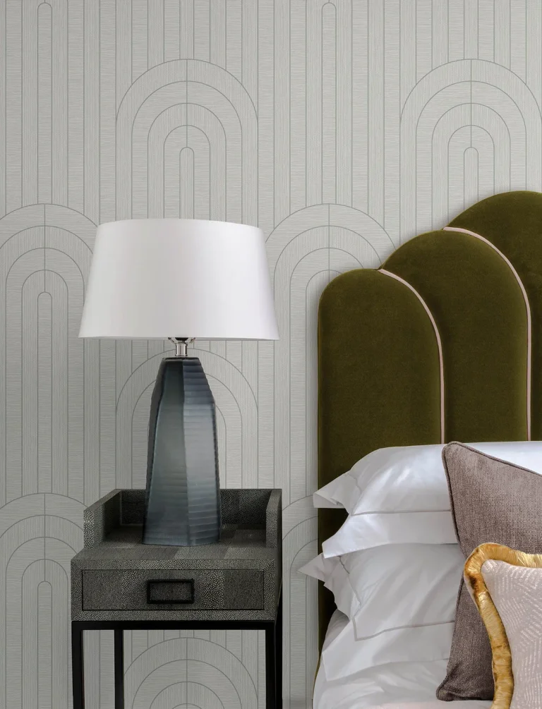 Declan Textured Arches Wallpaper - Dove — Ảnh 4