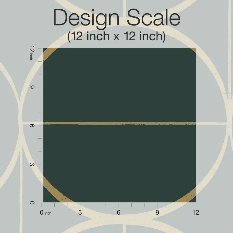 Sun Circles Wallpaper - Emerald/Gold — Ảnh 4