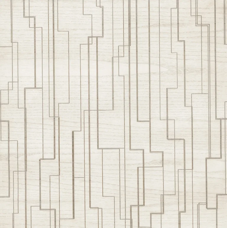 Ronald Redding Inlay Line Wallpaper - White — Ảnh 3