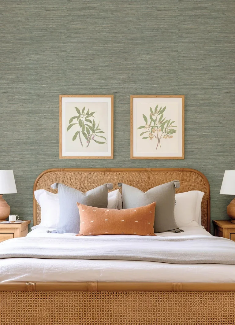 Reynier Hemp Wallpaper - Moss — Ảnh 7
