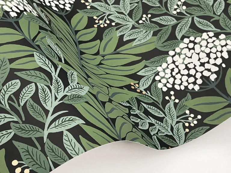 Rifle Paper Co. Highgrove Wallpaper - Black — Ảnh 7