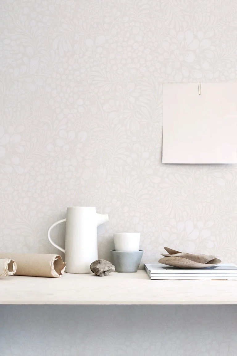 Siv Botanical Wallpaper - Light Grey — Ảnh 2