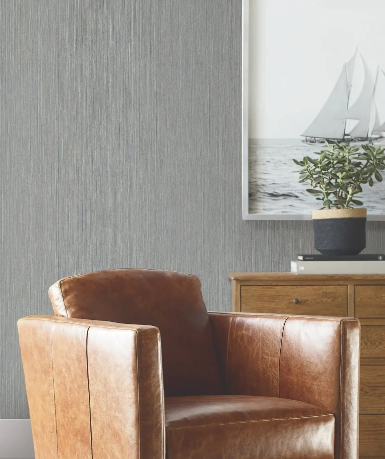 Ronald Redding Atticus String Wallpaper - Navy — Image 5