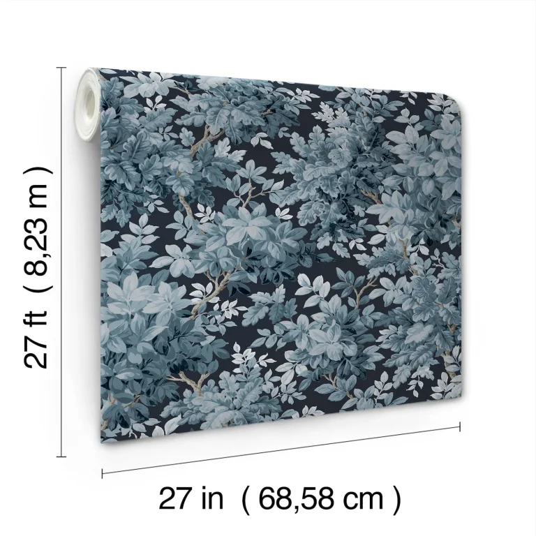 Greenwood Deciduous Wallpaper - Dark Blue — Ảnh 7