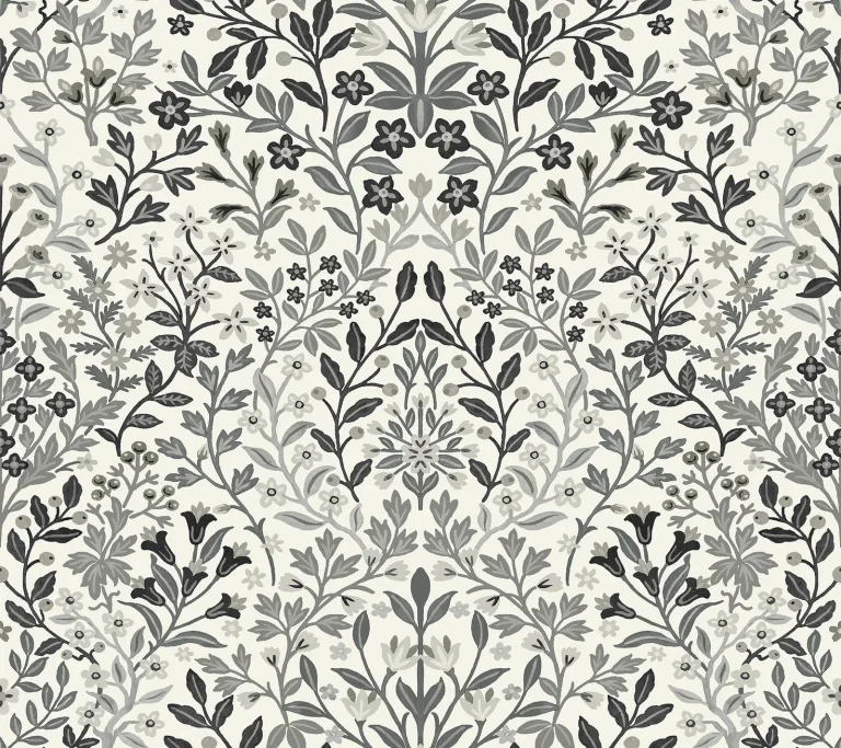 Magnolia Home Garden Terrace Wallpaper - White/Black — Image 3